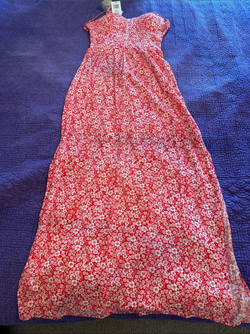 Lily Rose Red Floral Maxi dress